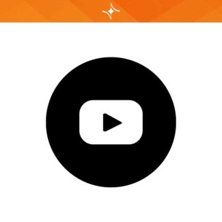 لوگو سوشال مدیا یوتیوب مشکی LG19