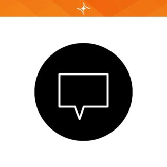 آیکون وب وردپرس پیام مشکی IC1
