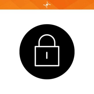 آیکون وب وردپرس قفل مشکی IC3
