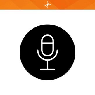 آیکون وب وردپرس میکروفون مشکی IC11
