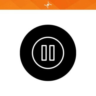 آیکون وب وردپرس توقف مشکی IC15