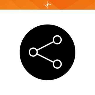 آیکون وب وردپرس اشتراک گذاری مشکی IC22
